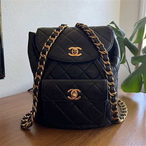 vintage celebrity chanel backpack|Vintage Chanel backpack price.